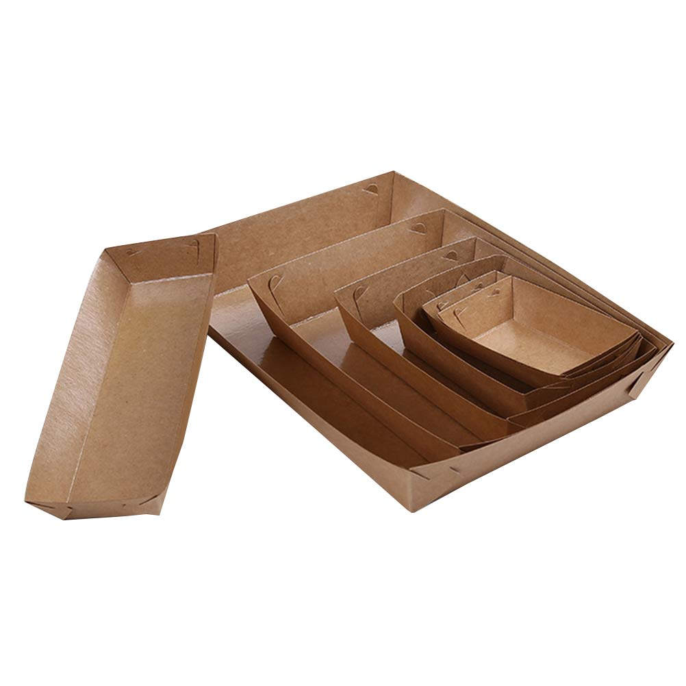 Food Snacks Items - 30개입 일회용 보트형 포장 박스, 스낵,