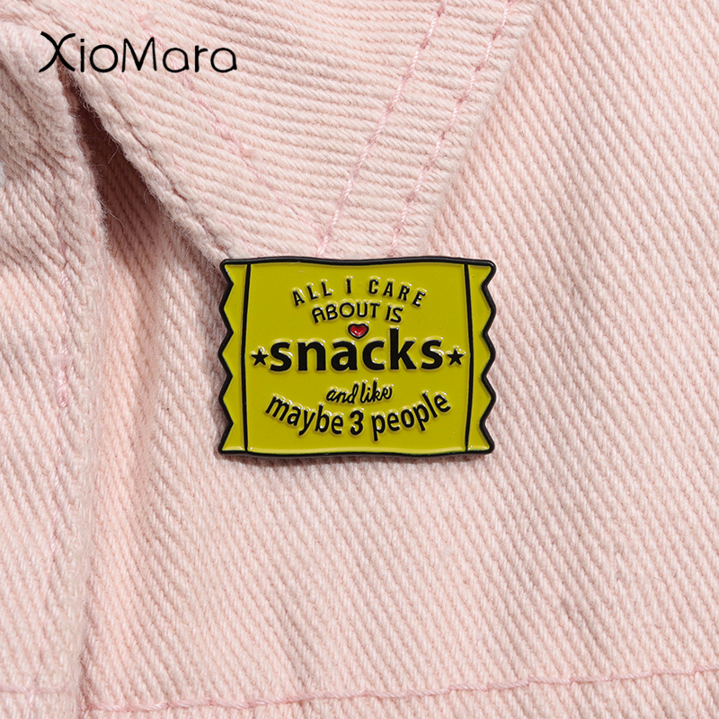 Junk Food Snacks - Introvert Foodie 간식 에나멜 핀 정크