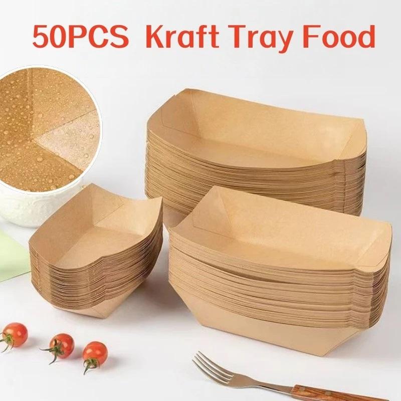 내열성 일회용 크라프트 종이 핫도그 보트 트레이 테이크 - Food Snacks For Camping 리뷰 및 가격