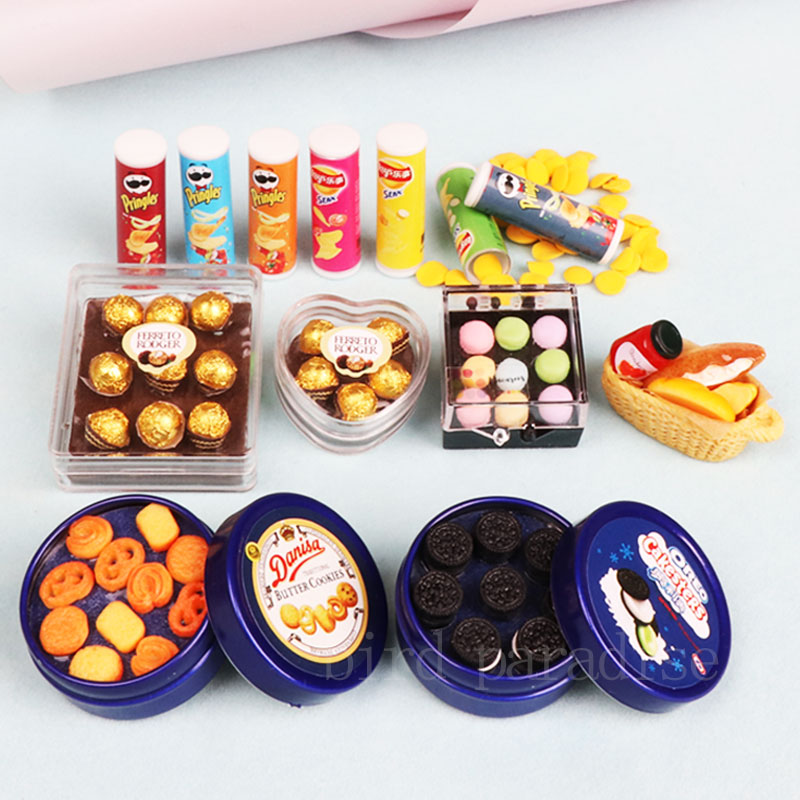 1/6 Miniatrue 인형 음식 미니 초콜릿 쿠키  - Junk Food Snacks 리뷰 및 가격