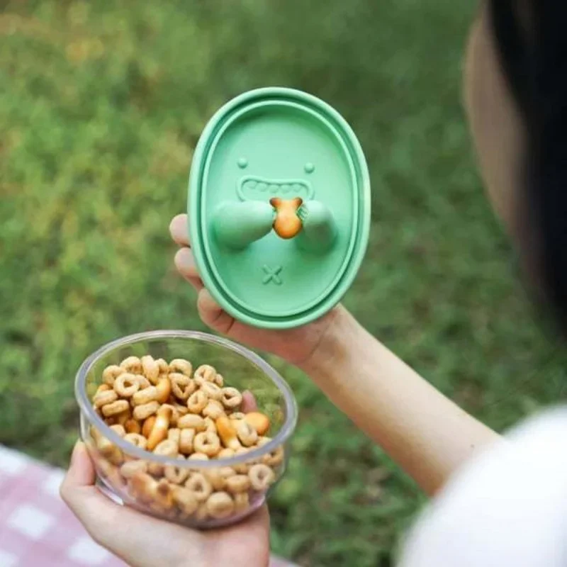 손을 깨끗이 유지하세요 실리콘 뚜껑이 있는 도시락 상자 - Food Snacks For Camping 리뷰 및 가격