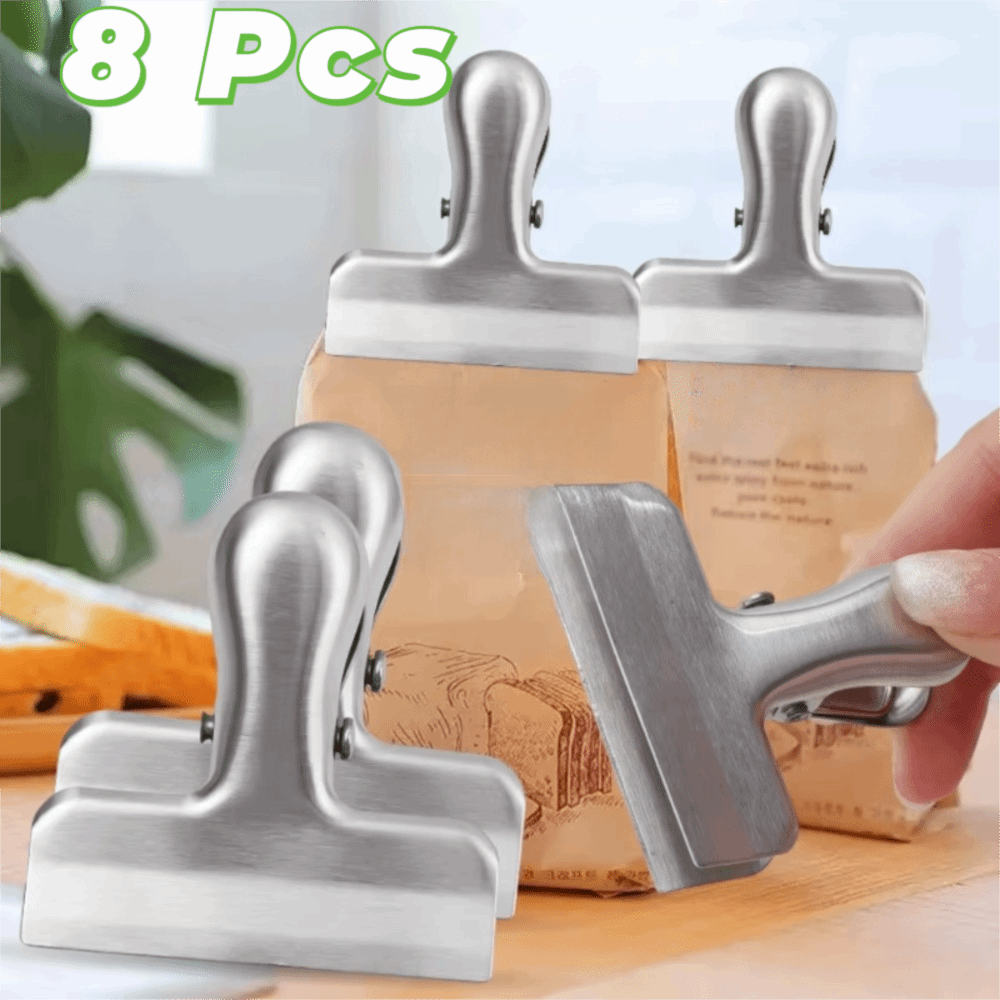8PCS 스테인레스 스틸 T 자형 스낵 가방 씰링 클립 - Food Snacks Corner 리뷰 및 가격