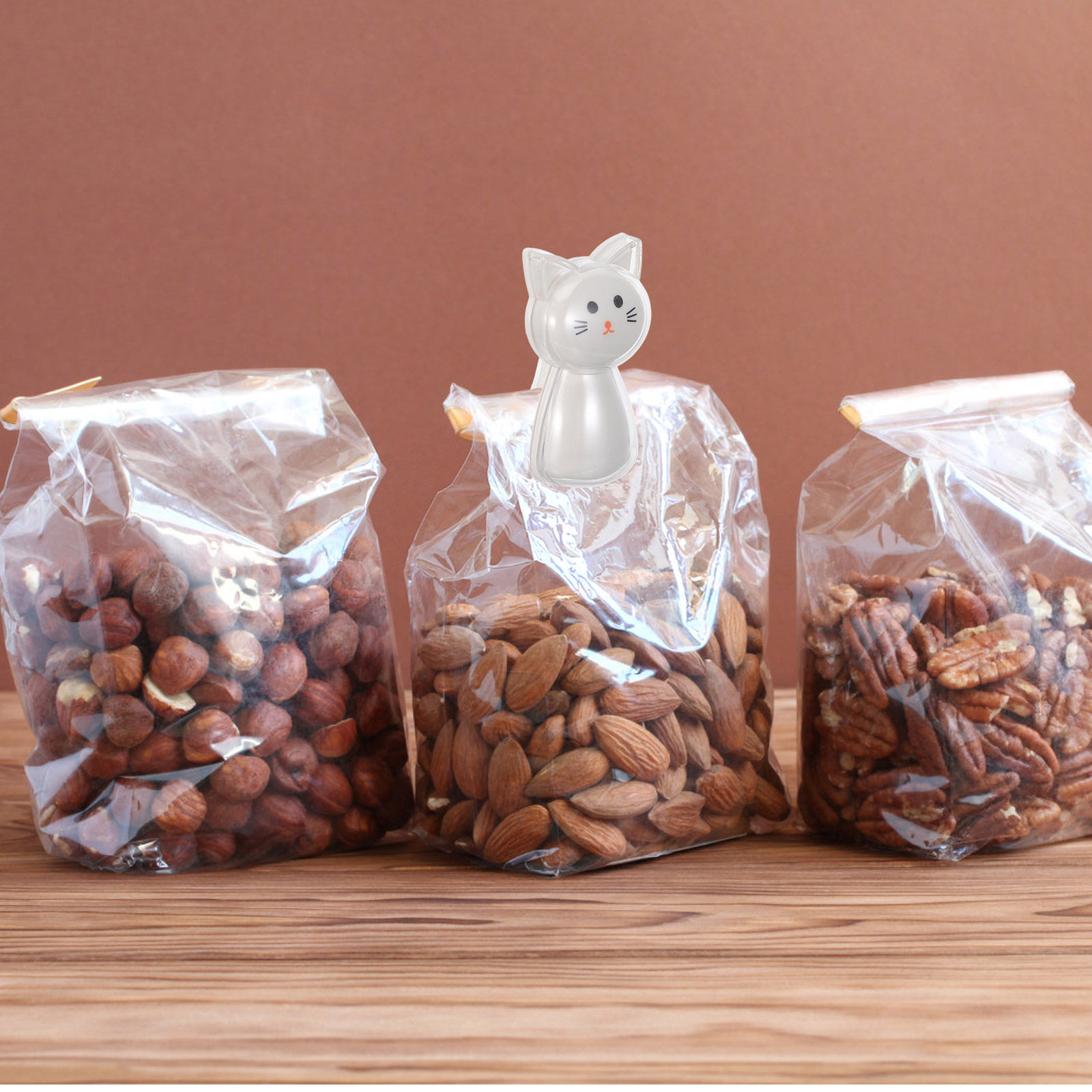 2Pcs 사랑스러운 고양이 스낵 가방 클립 칩, 견과류 - Food Snacks Chips 리뷰 및 가격
