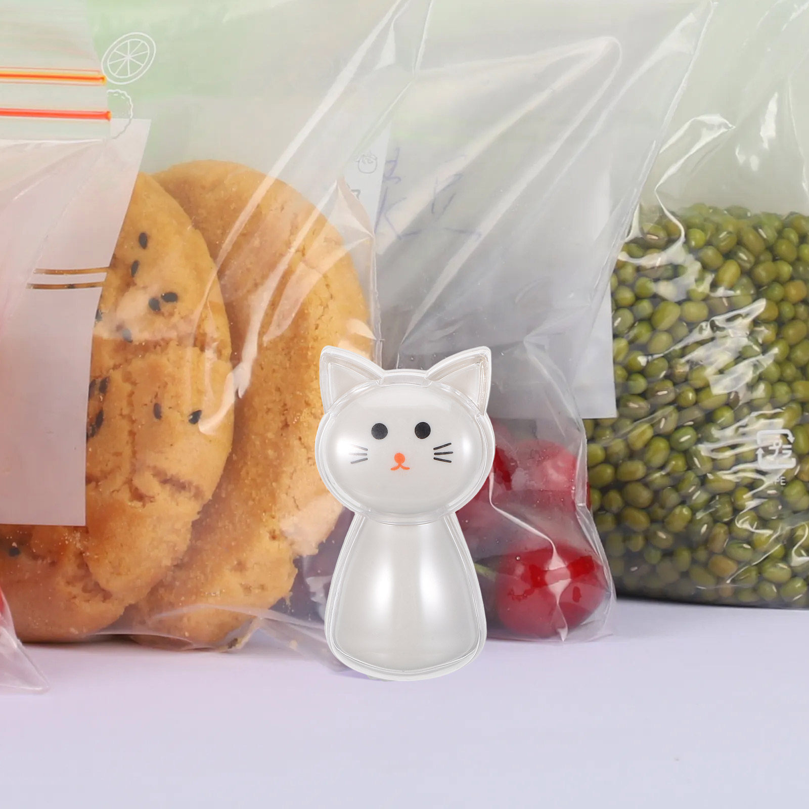 2Pcs 사랑스러운 고양이 스낵 가방 클립 칩, 견과류 - Food Snacks Chips 리뷰 및 가격