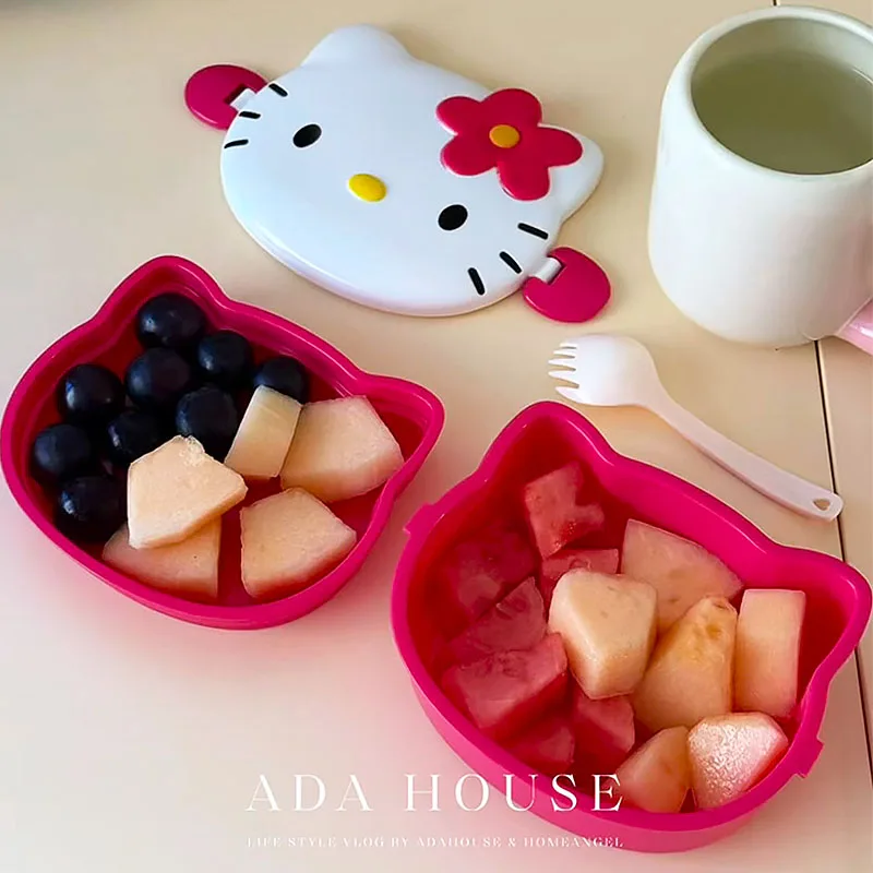 귀여운 헬로 키티 모양의 도시락 상자 휴대용 만화 도시 - Food Snacks Items 리뷰 및 가격