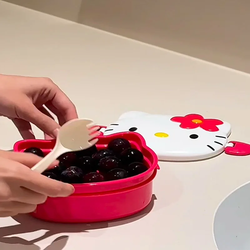 귀여운 헬로 키티 모양의 도시락 상자 휴대용 만화 도시 - Food Snacks Items 리뷰 및 가격